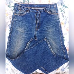 Orange Tab 517 VTG Levi's  36x30  Dark Dye Women's Denim Jeans